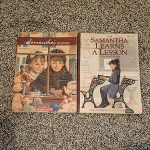 American Girl Samantha Storybook Pair - Brown & Cream Covers Sold As A Set